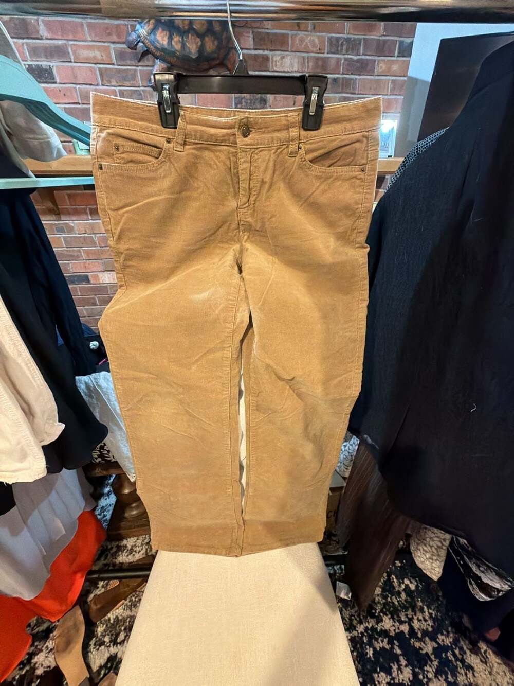Michael Kors Women's Camel Brown Corduroy Pants Size 10